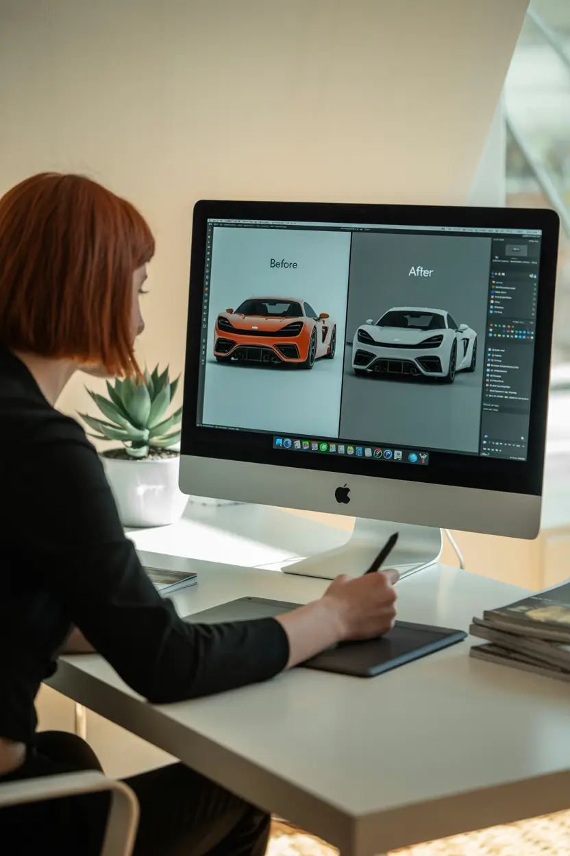 Free trail-Car photo editing