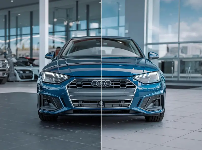 Professional car window tint adjustment service